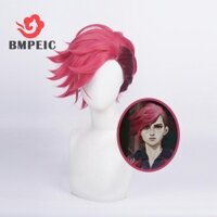 Bmpeic Trò Chơi LOL Arcane VI Cosplay Tóc Giả VI 30cm Sâu Hoa Hồng Ngắn Chịu Nhiệt Tổng Hợp Tóc Anime Vai Trò Chơi Tóc Giả Mới