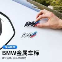 Bmw 1 Series 3 Series 5 Series Cá Tính Dán Xe Ô Tô Lá Bảng Bên Đánh Dấu BMW Kim Loại Xe Sửa Đổi X1X3X5 Đuôi Dấu Trang Trí