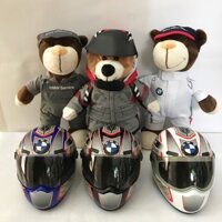 BMW BMW Motorsport Mechanic Repair BMW Bear Teddy Bear Toy Rally Bear Motorcycle Mũ bảo hiểm Gấu Doll Quà tặng
