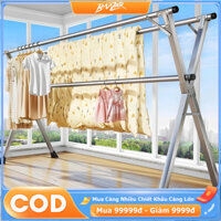 BMZAR Giàn Phơi Quần Áo Thông Minh Sào Phơi Quần Áo có bánh xeGấp Gọn Inox   Cao cấp Siêu Bền