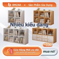 BMZAR kệ sách gỗ đa năng phòng ngủ Kệ gỗ tổ ong đa năng sách màu vân gỗ hiện đại sang trọng lắp ghép tiện dụng