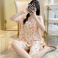 BN21-(40-50kg)Bộ lửng mặc nhà nữ, bộ lanh mặc nhà nữ