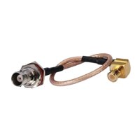 BNC Cable Adapter RF Coaxial Assembly BNC Coaxial Cable Female To MCX Male Right Angle Adapter Cable