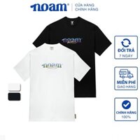 【BNIP】 Combo 2 Áo thun Form rộng NOAM Namie Unisex 100% Cotton - Màu trắng/đen