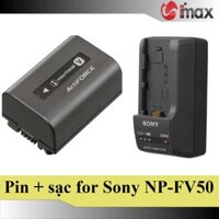 Bộ 01 pin Sony NP-FV50 + 01 sạc Sony BC-TRV - Hàng nhập khẩu