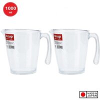 Bộ 02 ca đong đa năng có vạch chia 1000ml - Nội địa Nhật Bản