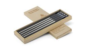 Bộ 02 đôi đũa sứ dưỡng sinh 24.4 cm – Xanh trang trí vàng 1