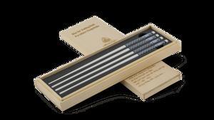 Bộ 02 đôi đũa sứ dưỡng sinh 24.4 cm – Xanh trang trí vàng 2