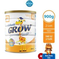 Bộ 02 lon Sữa bột Abbott Grow 4 900g/lon [up]