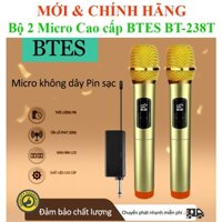 Bộ 02 Micro Không dây Cao cấp BTES BT-238T, BT-238G, BT-238, ONTEKCO MV01