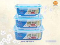 Bộ 03 hộp nhựa đựng thức ăn 6535 Việt Nhật Plastic