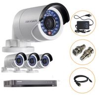 BỘ 04 CAMERA HD-TVI 2MP DS-2CE16D0T-IR (ĐÃ BAO GỒM ĐẦU GHI DS-7204HQHI-K1)