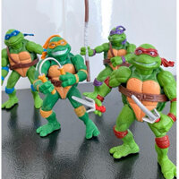 Bộ 04 NINJA RÙA ( Ninja turtles) có khớp - Đồ chơi / mô hình nhân vật - quà tặng, đồ trang trí bàn học, bàn làm việc