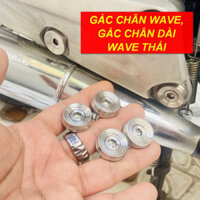BỘ 04 ỐC GẮN PÁT GÁC CHÂN XE WAVE THÁI, KHÂU GẮN PAS GÁN CHÂN XE WAVE INOX 304 SÁNG BÓNG