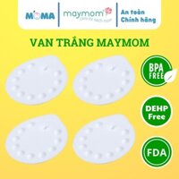 Bộ 04 Van Trắng Maymom, phụ kiện thay thế cho Máy Hút Sữa Medela (Pump, Symphony, Swing đơn, Harmony, Mini Electric)
