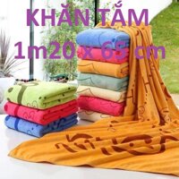 Bộ 05 Cái Khăn Tắm Cao Cấp 120cmx65cm Siêu mềm mịn như Nhung hút thấm nước không ra màu ( Hàng Việt Nam Xuất Khẩu) – Dùng được cho trẻ nhỏ