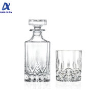 Bộ 06 ly 300ml và 1 bình 750ml đựng rượu thủy tinh pha lê Whisky RCR – OPERA