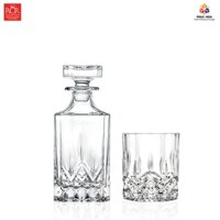 Bộ 06 ly 300ml và 1 bình 750ml đựng rượu thủy tinh pha lê Whisky RCR – OPERA