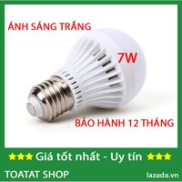 Bộ 1 2 3 hoặc 10 Bóng đèn led cầu 7w (trắng)