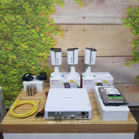 Bộ 1-4 camera có màu ban đêm 2MP Hikvision - Hàng chính hãng - 03 Camera - Ổ cứng 500GB