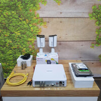 Bộ 1-4 camera có màu ban đêm 2MP Hikvision - Hàng chính hãng - 02 Camera - Ổ cứng 500GB