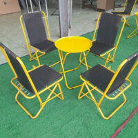 🧧BỘ (1 BÀN + 4 GHẾ)🧧 Bộ Bàn Ghế Trà Chanh Xếp Gọn Chính Hãng Duy Phương, Bàn Ghế Ngồi Cà Phê, Vỉa Hè