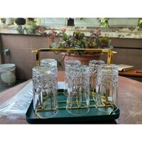 Bộ 1 bình + 6 cốc thủy tinh Deli Glassware