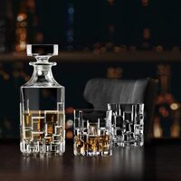 Bộ 1 Bình Rượu 810 ml và 6 Ly Rượu 330 ml Thuỷ Tinh Pha Lê Không Chì RCR Crystal Made in 100% Italy - Etna Whisky Set