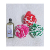 Bộ 1 bông tắm BBW và 1 sữa tắm Bath & Body Works Aromatherapy Sleep Lavender + Vanilla 295ml
