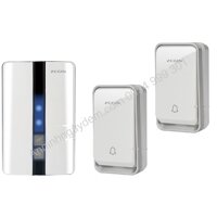 Bộ 1 chuông cửa không dây và 2 nút ấn không dùng pin Zogin