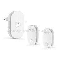 Bộ 1 chuông cửa không dây và 2 nút ấn không dùng pin BlitzWolf cao cấp