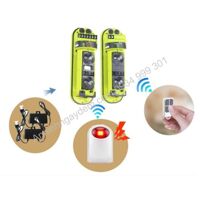 Bộ 1 hàng rào chống trộm 2 tia Laser 100m kết hợp còi hú không dây cao cấp
