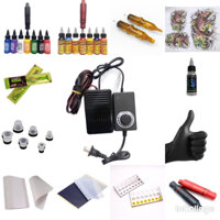 Bộ 1 máy pen xăm hình giá rẻ kèm 7 mầu mực