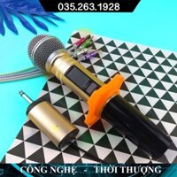 Bộ 1 micro karaoke không dây BS801 kết nối trực tiếp dàn karaoke âm ly loa kéo loa karaoke mic hút giọng âm thanh trong