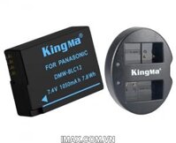 Bộ 1 pin 1 sạc đôi Kingma cho Panasonic DMW-BLC12