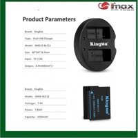 BỘ 1 PIN 1 SẠC ĐÔI KINGMA THAY THẾ CHO PIN SẠC MÁY ẢNH DMW-BLC12