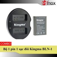 Bộ 1 pin 1 sạc máy ảnh Kingma cho Olympus BLN-1