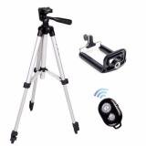 Bộ 1 Tripod Weifeng WT3110 – 1060mm (Trắng) + 1 Giá đỡ điện thoại + 1 Remote Bluetooth FUSITU FT-810