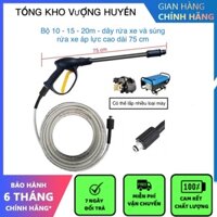 Bộ 10 - 15 - 20m - 30m dây rửa xe và súng rửa xe áp lực cao (kèm ống nối inox dài 50cm)