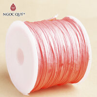 Bó 10-20m dây vải dù 0.8mm đan vong đủ màu - Bó dây vải dù 0.8mm handmade Ngọc Quý Gemstones - Bó 10m - Hồng