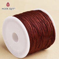 Bó 10-20m dây vải dù 0.8mm đan vong đủ màu - Bó dây vải dù 0.8mm handmade Ngọc Quý Gemstones - Bó 10m - Nâu