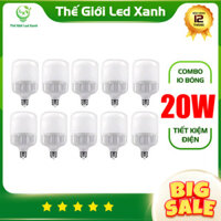 Bộ 10 bóng đèn led 20w ánh sáng trắng siêu sáng-tiết kiệm điện -Bảo hành 12 tháng