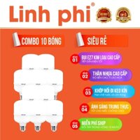 Bộ 10 Bóng Đèn Led buld trụ Linh Phi công suất 10W,15W,20W,30W,40W,50W,65W, BH 12 tháng, giá rẻ nhất