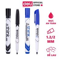 Bộ 10 Bút Lông Bảng Deli - Bút Dạ Bảng Xoá Được Nhỏ Nhiều Mực Siêu Rẻ Viết Mướt Phù Hợp Học Sinh Văn Phòng Bảng Từ Trắng Cửa Kính - EU00620 EU00630 EU00640 - Xanh - 10 cây