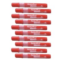 Bộ 10 Bút lông bảng FlexOffice FO-WB02 - Đỏ