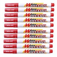 Bộ 10   Bút lông bảng Thiên Long WB-02 - Đỏ