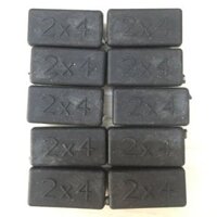 Bộ 10 cái nắp chụp nhựa chữ nhật 20x40_bịt trong chân bàn ghế, nút chân chống xước, bịt trong chân ống sắt, nút nhựa