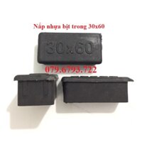 Bộ 10 cái nắp chụp nhựa chữ nhật 30x60_bịt trong chân bàn ghế, nút chân chống xước, bịt trong chân ố