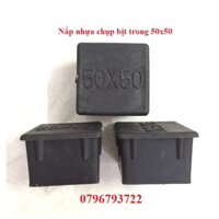 Bộ 10 cái nắp chụp nhựa vuông 50x50_bịt trong chân bàn ghế, nút chân chống xước, bịt trong chân ống