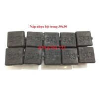 Bộ 10 cái nắp chụp nhựa vuông 30x30 bịt trong chân bàn ghế, nút chân chống xước, bịt trong chân ống
